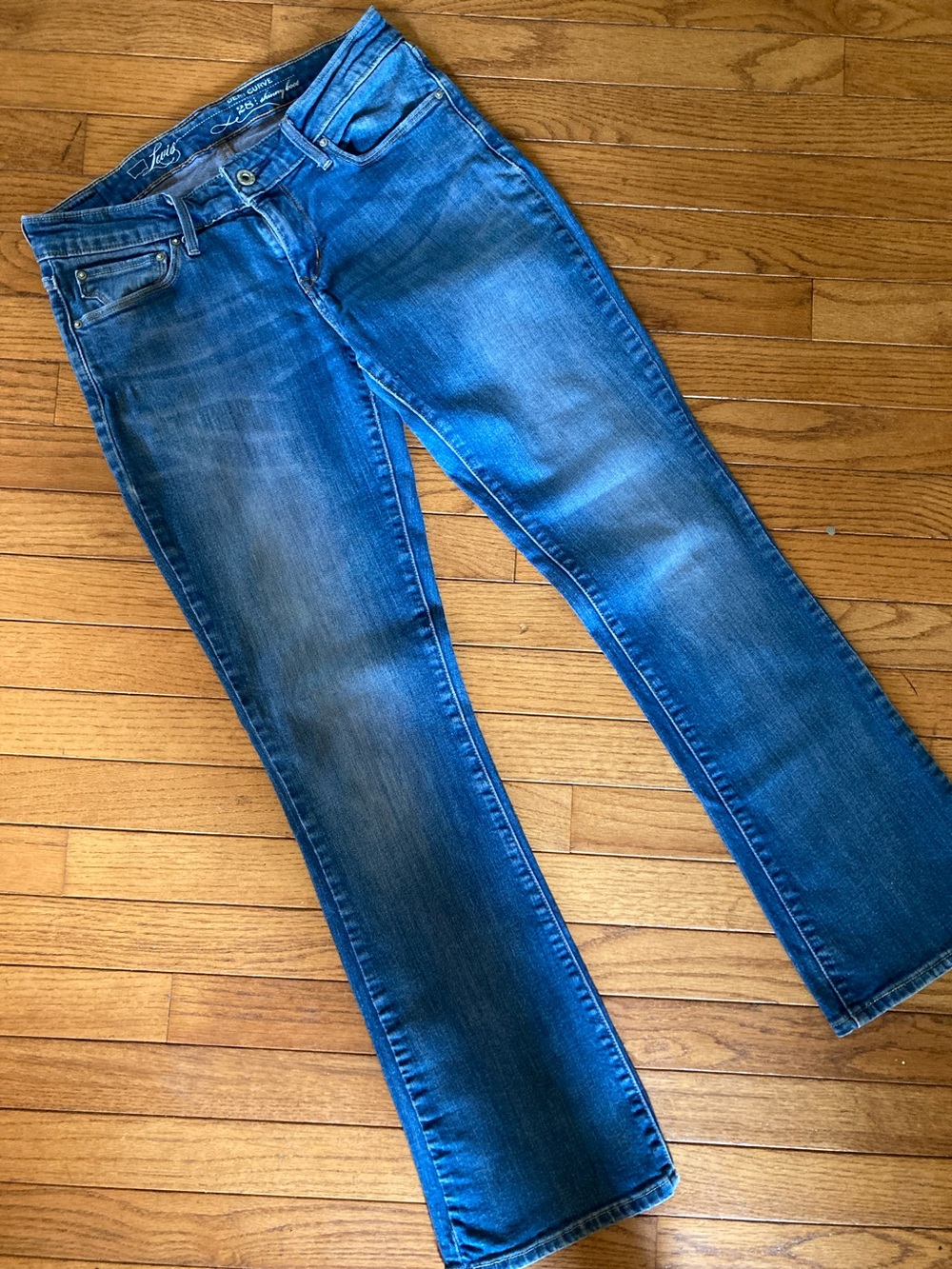 Levi's Women's Blue DEMI CURVE SKINNY BOOT Jeans Size 28 (US 6)